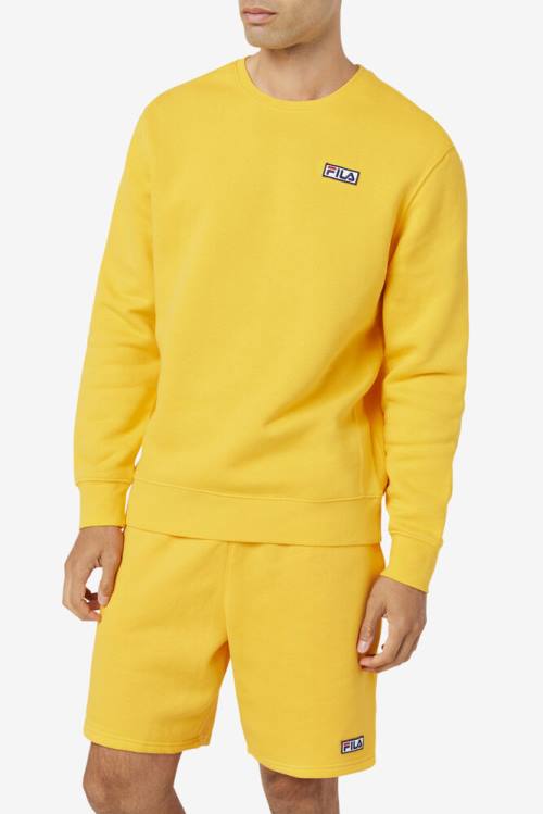 Fila Garran Crew Miesten Puserot Keltainen | Fila451WZ