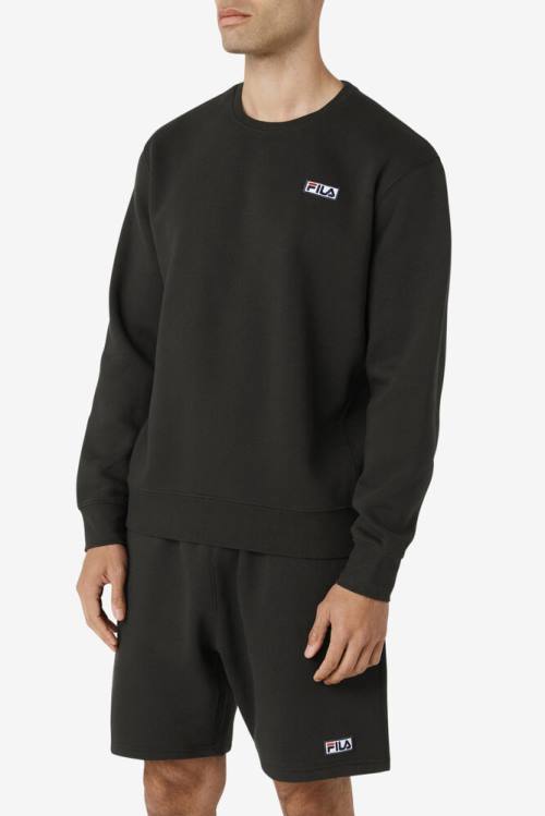 Fila Garran Crew Miesten Puserot Mustat Valkoinen | Fila810BL