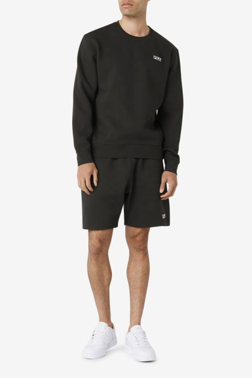 Fila Garran Crew Miesten Puserot Mustat Valkoinen | Fila810BL