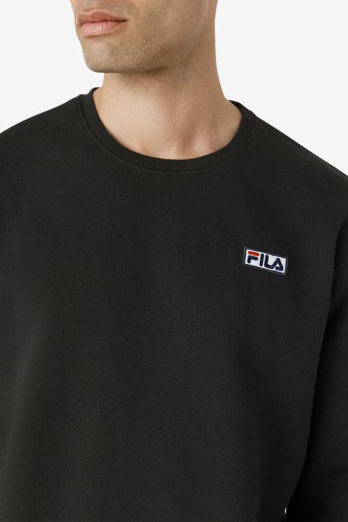 Fila Garran Crew Miesten Puserot Mustat Valkoinen | Fila810BL