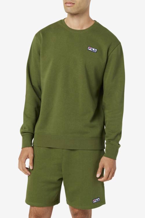 Fila Garran Crew Miesten Puserot Oliivinvihreä | Fila420WO