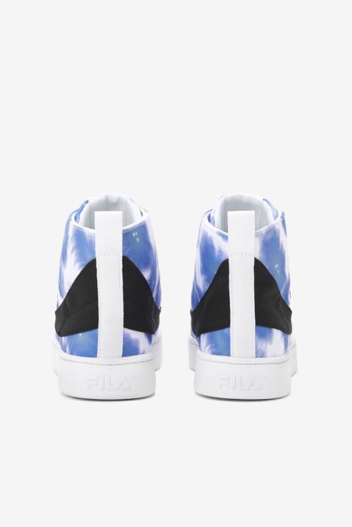 Fila Gennaio Tie Dye Naisten Tennarit Valkoinen Syvä Sininen | Fila157UJ