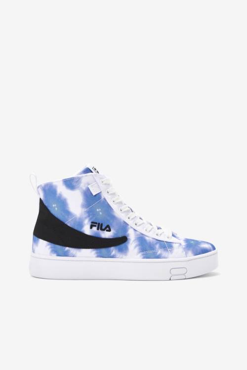 Fila Gennaio Tie Dye Naisten Tennarit Valkoinen Syvä Sininen | Fila157UJ