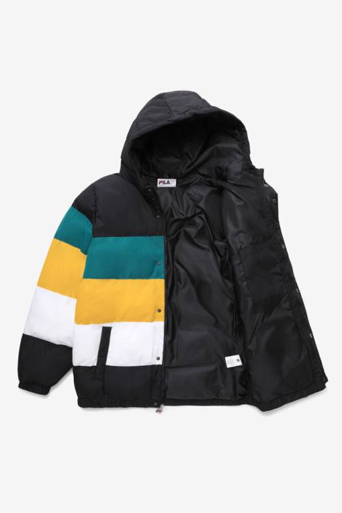 Fila Giovanni Puffa Miesten Takki Mustat Sininen Kultaiset | Fila365CQ