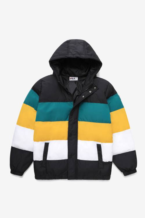 Fila Giovanni Puffa Miesten Takki Mustat Sininen Kultaiset | Fila365CQ