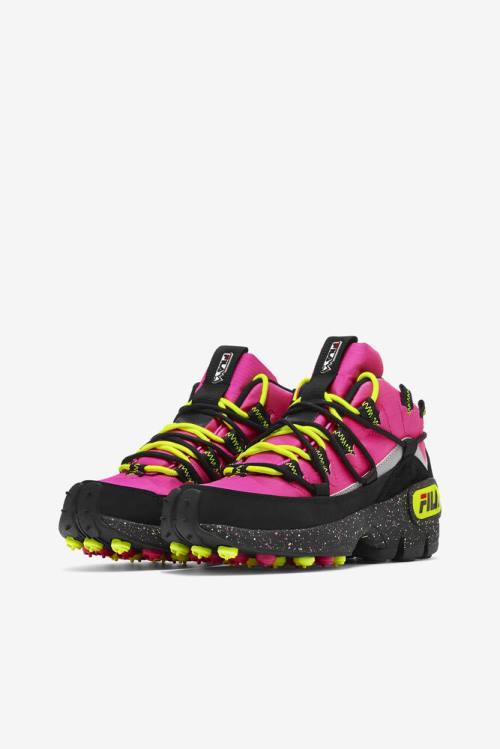Fila Grant Hill 1 X Trailpacer Naisten Saappaat Pinkki Mustat Keltainen | Fila310RV