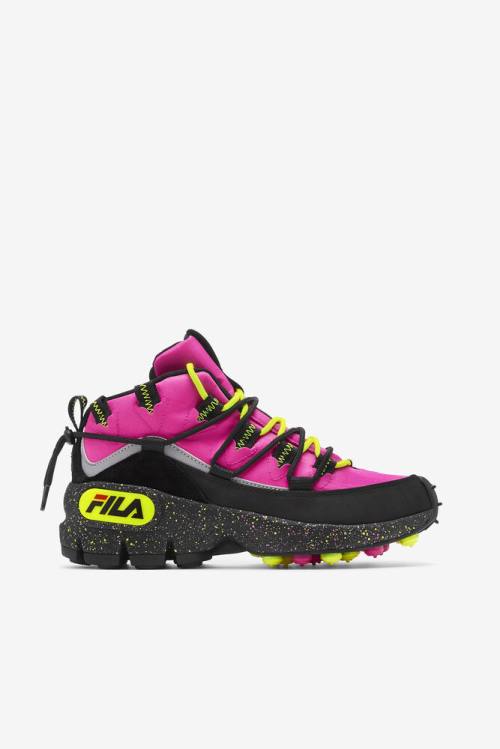 Fila Grant Hill 1 X Trailpacer Naisten Saappaat Pinkki Mustat Keltainen | Fila310RV