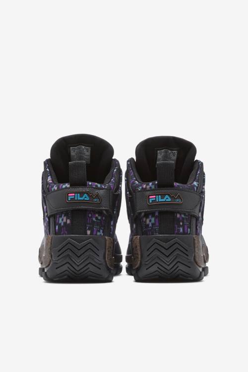 Fila Grant Hill 2 Ulkoilu Miesten Saappaat Mustat Violetit | Fila324LO