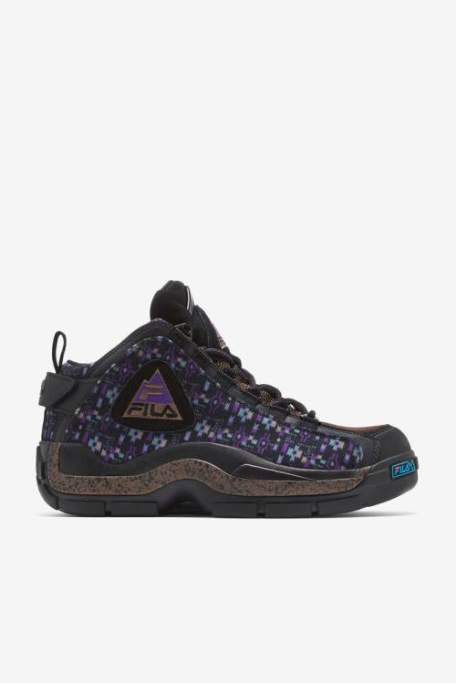 Fila Grant Hill 2 Ulkoilu Miesten Saappaat Mustat Violetit | Fila324LO