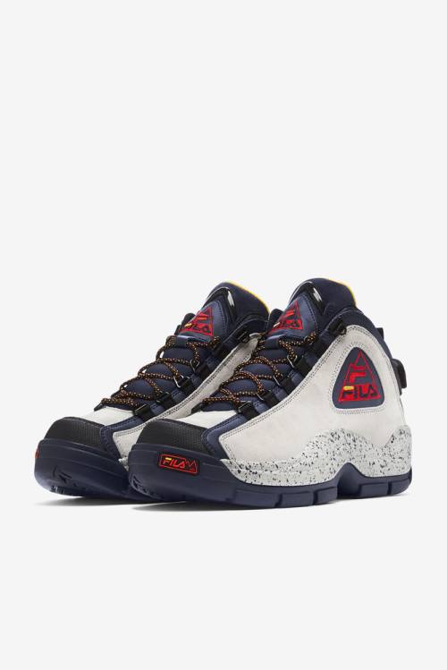 Fila Grant Hill 2 Ulkoilu Miesten Saappaat Laivastonsininen Hopea Mustat | Fila367IY