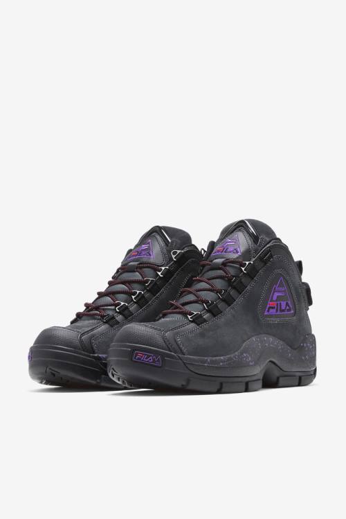 Fila Grant Hill 2 Ulkoilu Miesten Saappaat Mustat Violetit | Fila381WG