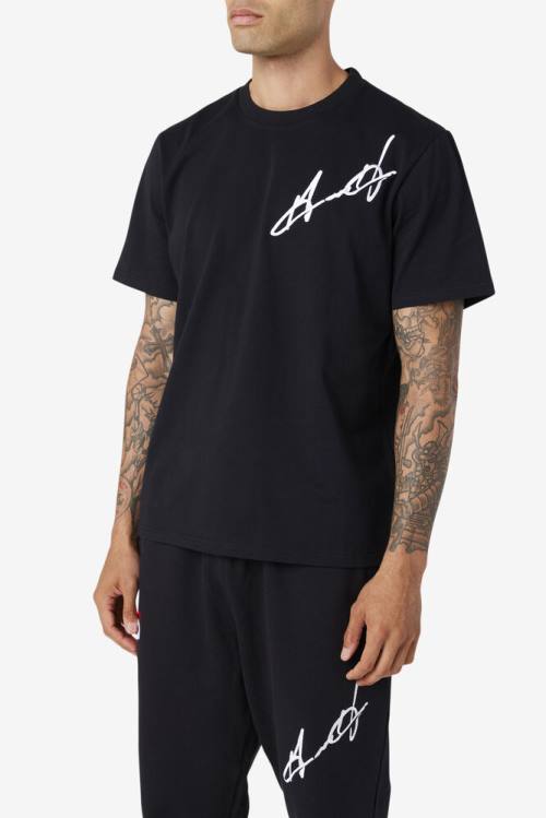 Fila Grant Hill Cormac Tee Miesten T Paidat Mustat | Fila156DC