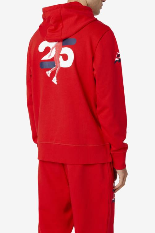 Fila Grant Hill Lazarus Miesten Huppari Punainen | Fila705BU