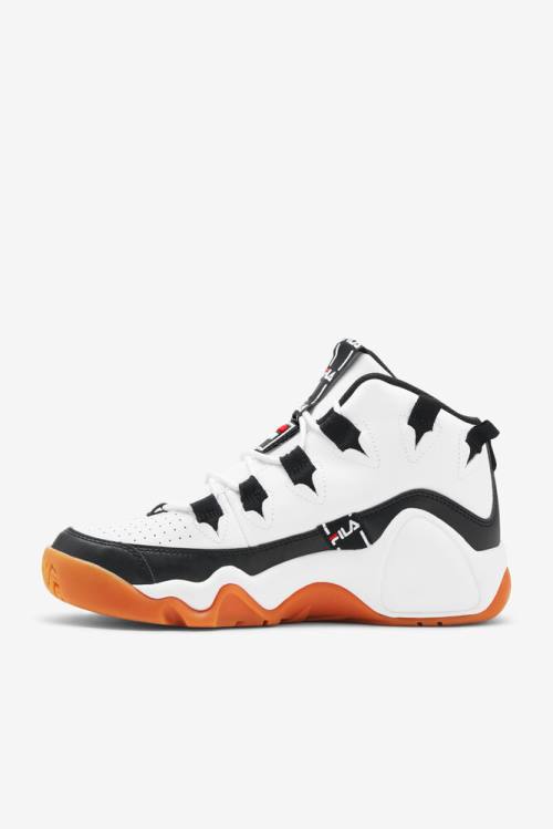 Fila Grant Hill Miesten 1 Tarvos Tennarit Valkoinen Mustat Punainen | Fila472IE