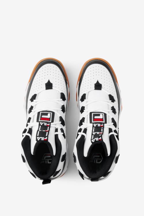 Fila Grant Hill Miesten 1 Tarvos Tennarit Valkoinen Mustat Punainen | Fila472IE