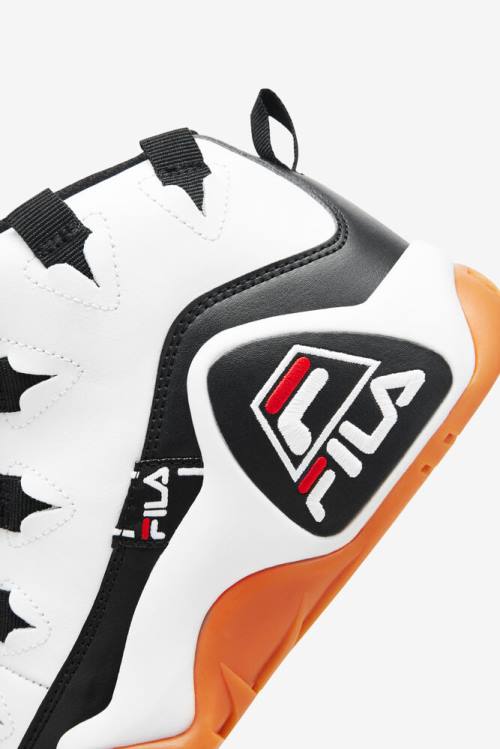 Fila Grant Hill Miesten 1 Tarvos Tennarit Valkoinen Mustat Punainen | Fila472IE