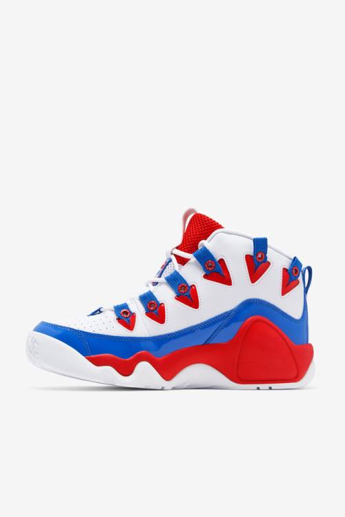Fila Grant Hill Miesten 1 Tennarit Valkoinen Punainen Sininen | Fila106FE