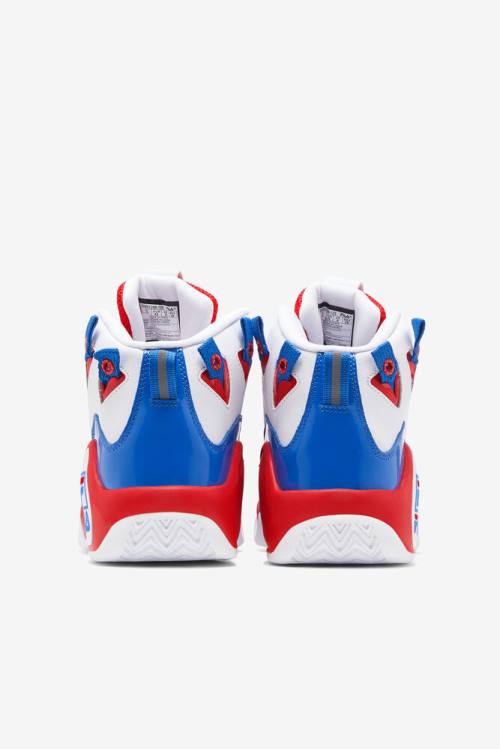Fila Grant Hill Miesten 1 Tennarit Valkoinen Punainen Sininen | Fila106FE