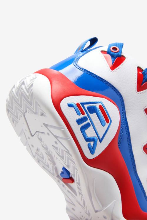 Fila Grant Hill Miesten 1 Tennarit Valkoinen Punainen Sininen | Fila106FE