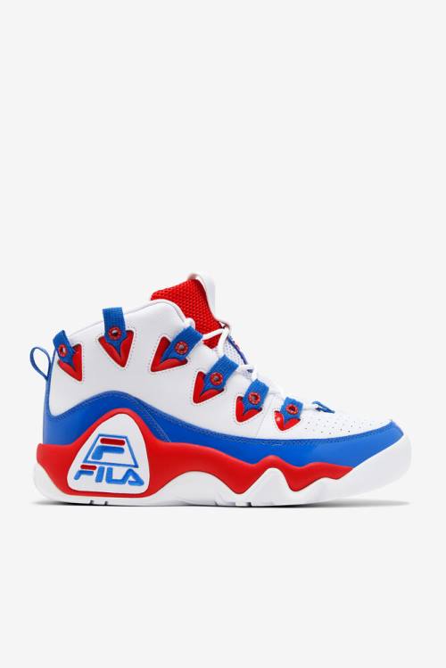 Fila Grant Hill Miesten 1 Tennarit Valkoinen Punainen Sininen | Fila106FE