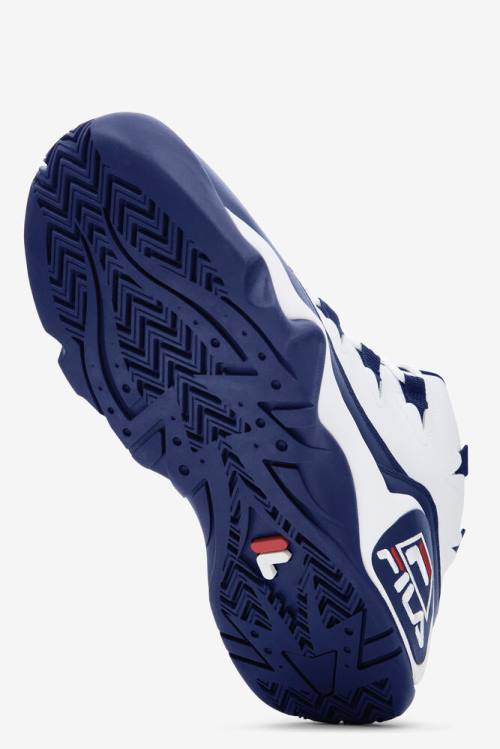 Fila Grant Hill Miesten 1 Tennarit Valkoinen Laivastonsininen Punainen | Fila420NY