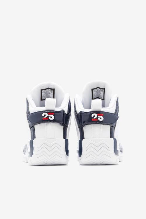 Fila Grant Hill Miesten 2 25th Anniversary Edition Tennarit Valkoinen Laivastonsininen Punainen | Fila810JX
