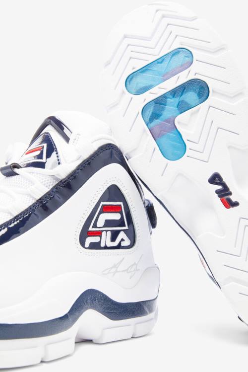 Fila Grant Hill Miesten 2 25th Anniversary Edition Tennarit Valkoinen Laivastonsininen Punainen | Fila810JX