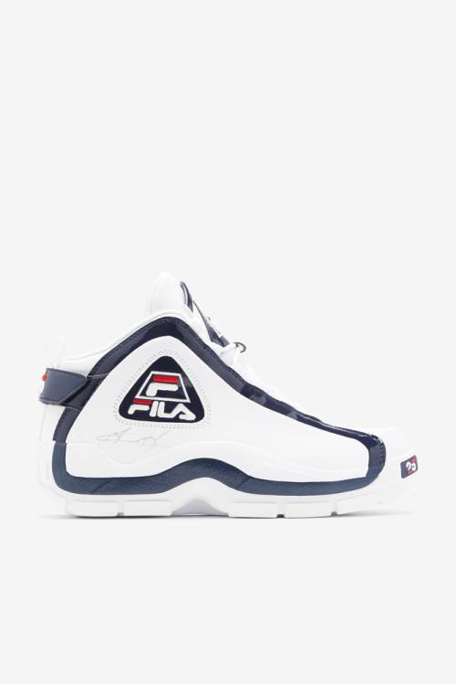 Fila Grant Hill Miesten 2 25th Anniversary Edition Tennarit Valkoinen Laivastonsininen Punainen | Fila810JX