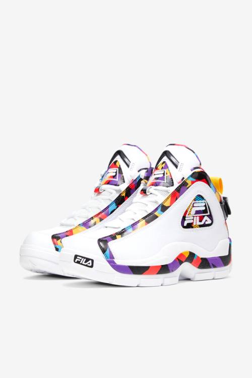 Fila Grant Hill Miesten 2 90s Tennarit Valkoinen Mustat Violetit | Fila951XE