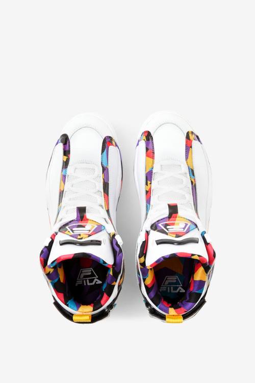 Fila Grant Hill Miesten 2 90s Tennarit Valkoinen Mustat Violetit | Fila951XE