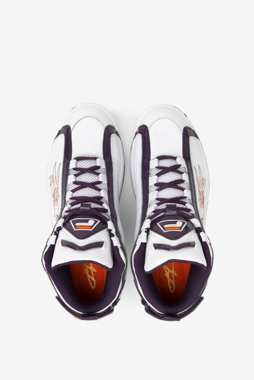 Fila Grant Hill Miesten 2 History Tennarit Valkoinen Violetit Oranssi | Fila604UA
