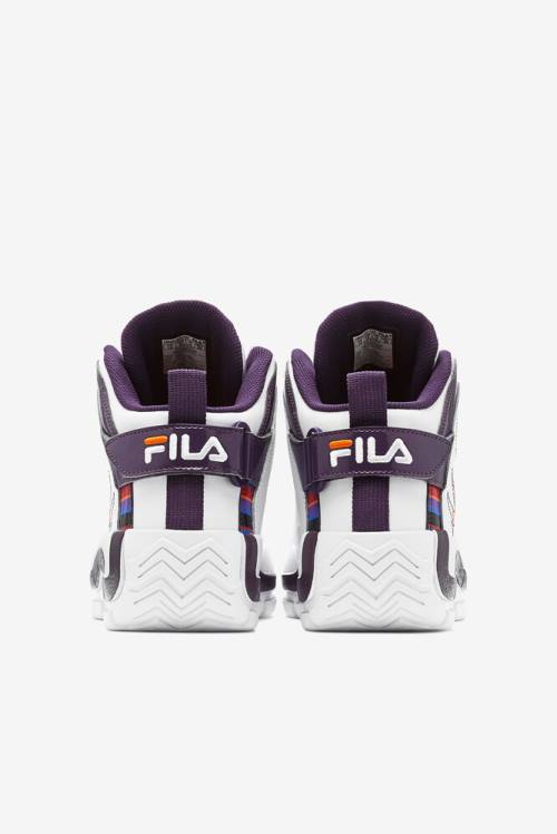 Fila Grant Hill Miesten 2 History Tennarit Valkoinen Violetit Oranssi | Fila604UA