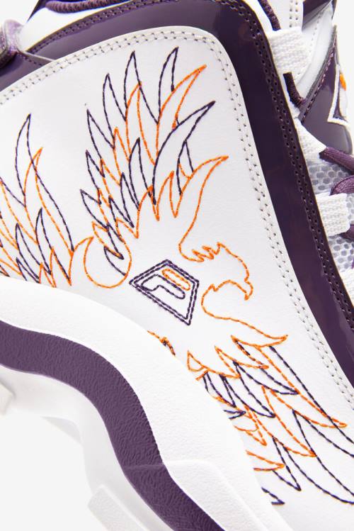 Fila Grant Hill Miesten 2 History Tennarit Valkoinen Violetit Oranssi | Fila604UA