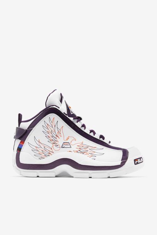 Fila Grant Hill Miesten 2 History Tennarit Valkoinen Violetit Oranssi | Fila604UA