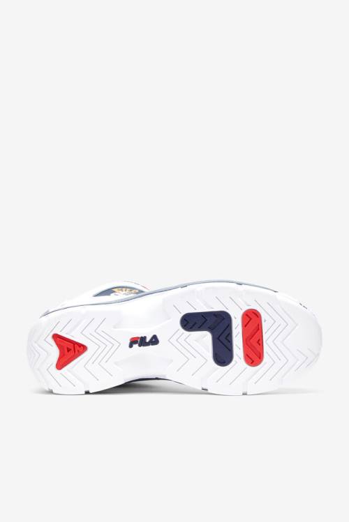 Fila Grant Hill Miesten 2 Patchwork Tennarit Valkoinen Laivastonsininen Punainen | Fila601SD