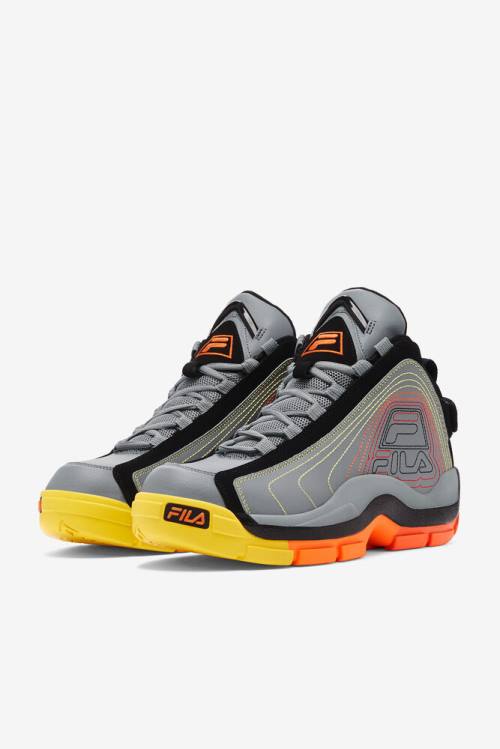 Fila Grant Hill Miesten 2 Stitch Tennarit Mustat Punainen Oranssi | Fila481AU