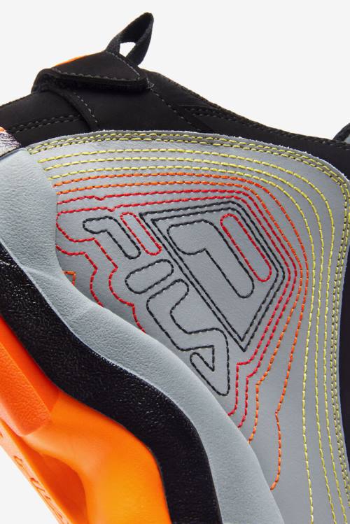 Fila Grant Hill Miesten 2 Stitch Tennarit Mustat Punainen Oranssi | Fila481AU