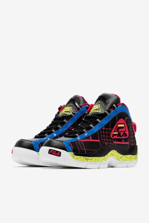 Fila Grant Hill Miesten 2 Tennarit Mustat Sininen Punainen | Fila950SQ