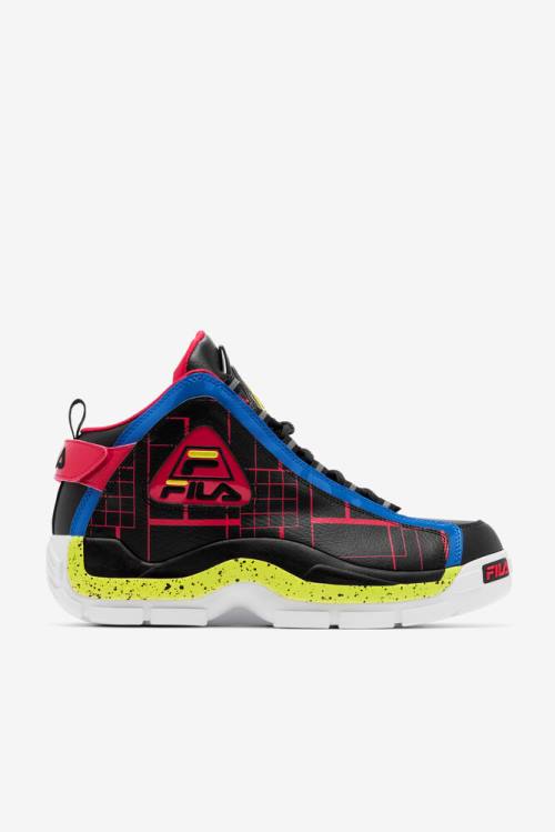 Fila Grant Hill Miesten 2 Tennarit Mustat Sininen Punainen | Fila950SQ