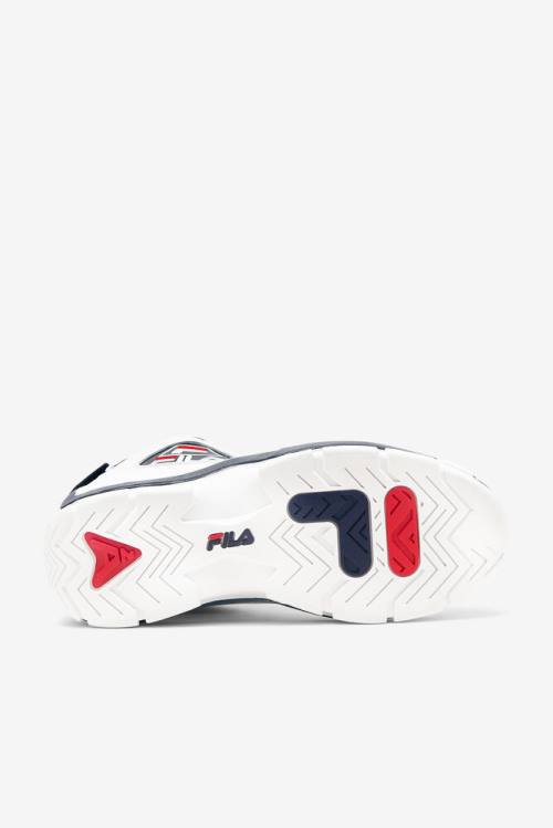 Fila Grant Hill Miesten 2 Tennarit Valkoinen Laivastonsininen Punainen | Fila671QA