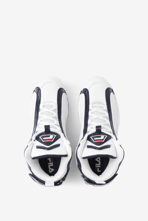 Fila Grant Hill Miesten 2 Tennarit Valkoinen Laivastonsininen Punainen | Fila671QA