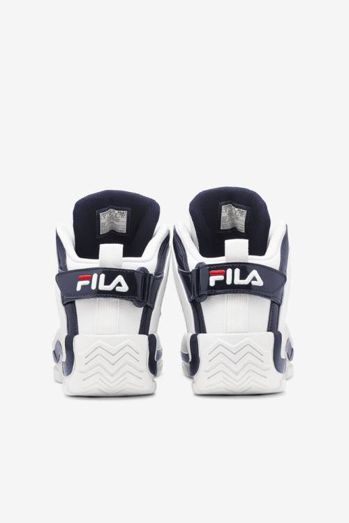 Fila Grant Hill Miesten 2 Tennarit Valkoinen Laivastonsininen Punainen | Fila671QA
