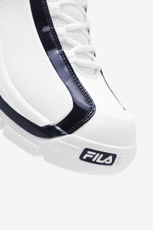 Fila Grant Hill Miesten 2 Tennarit Valkoinen Laivastonsininen Punainen | Fila671QA
