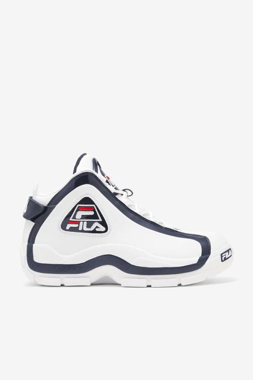 Fila Grant Hill Miesten 2 Tennarit Valkoinen Laivastonsininen Punainen | Fila671QA