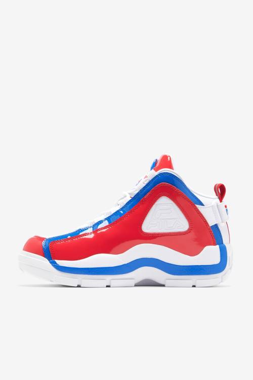 Fila Grant Hill Miesten 2 Tennarit Valkoinen Punainen Sininen | Fila951SD