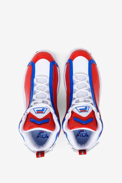 Fila Grant Hill Miesten 2 Tennarit Valkoinen Punainen Sininen | Fila951SD