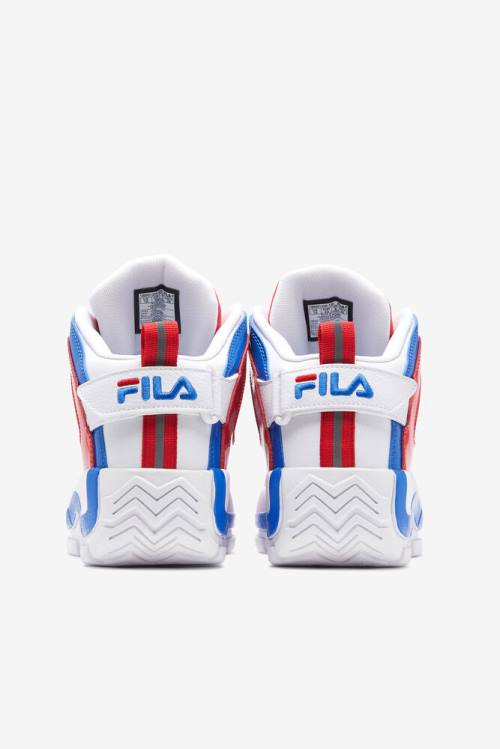 Fila Grant Hill Miesten 2 Tennarit Valkoinen Punainen Sininen | Fila951SD