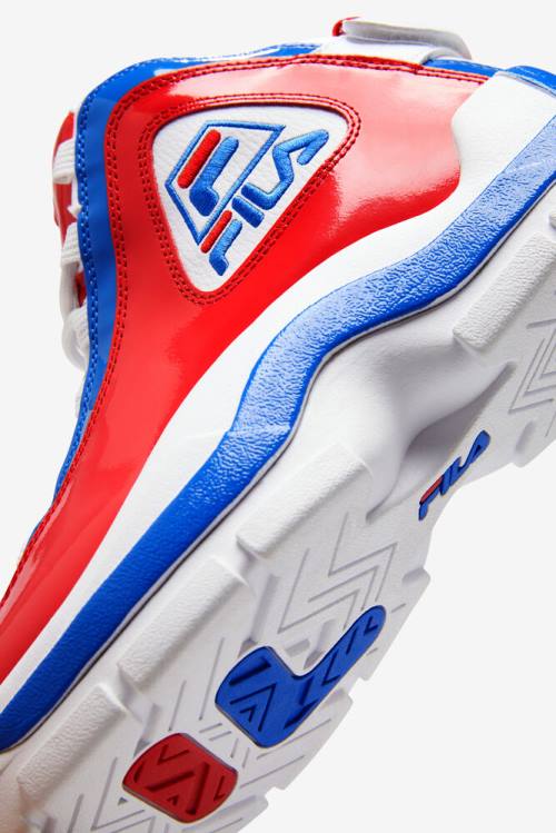 Fila Grant Hill Miesten 2 Tennarit Valkoinen Punainen Sininen | Fila951SD
