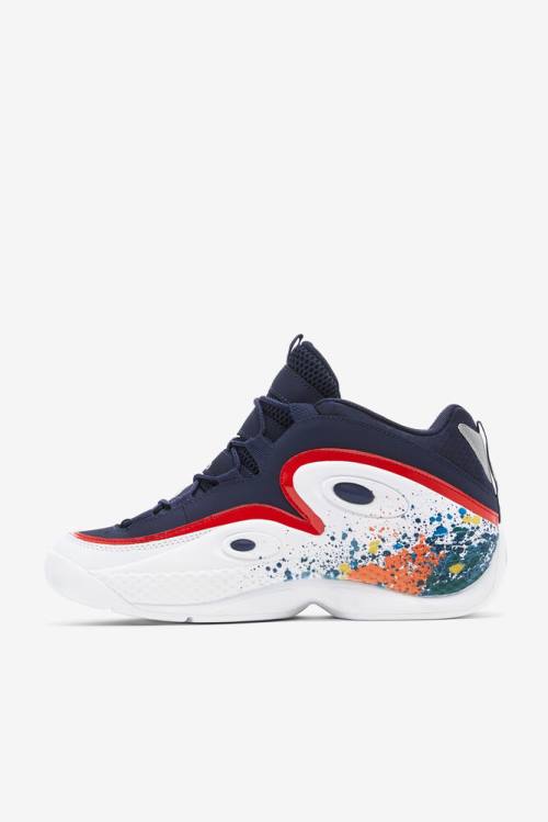 Fila Grant Hill Miesten 3 Diy Tennarit Laivastonsininen Monivärinen Valkoinen | Fila945ZT