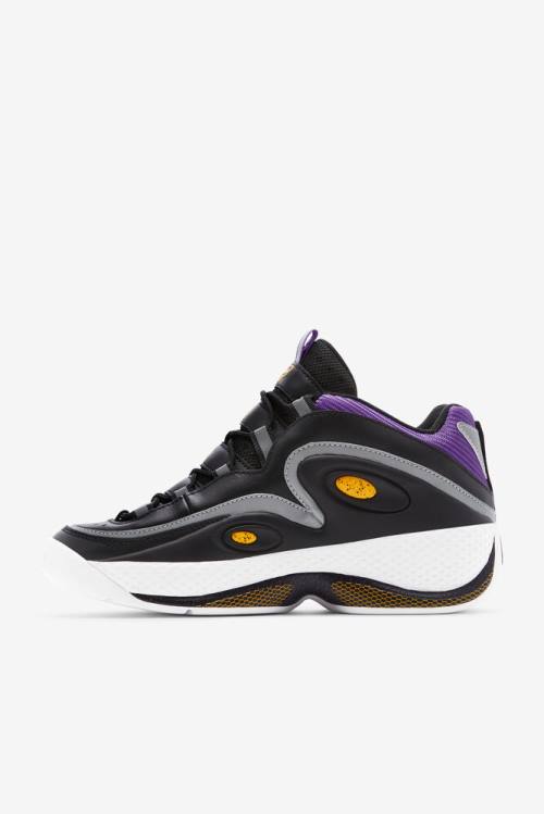 Fila Grant Hill Miesten 3 Tennarit Mustat Kultaiset Violetit | Fila072OI